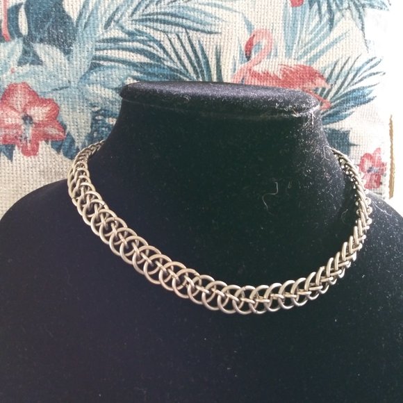 "Twist on a Half Persian" Unisex ChainMail Necklace - Picture 11 of 11